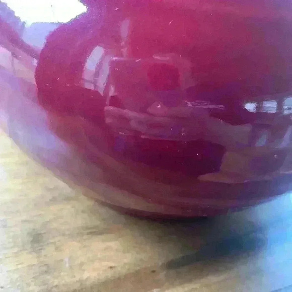 Vintage Red Wing Pottery Maroon Normandy Tea Pot - Picture 14 of 16